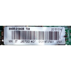 T-CON / SAMSUNG BN95-01940B / BN97-09211B / PANEL CY-WJ040HGLV1H / MODELO UN40JU6700FXZA TD01 